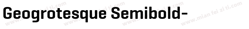 Geogrotesque Semibold字体转换